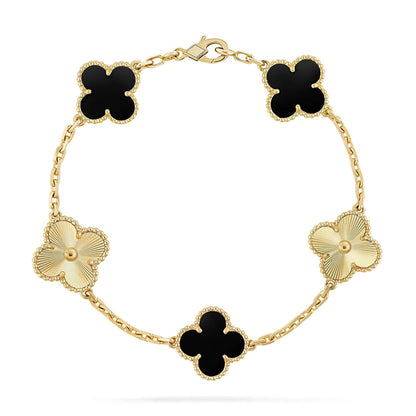 [Moco]New CLOVER 5 MOTIF ONYXS BRACELET COLLECTION