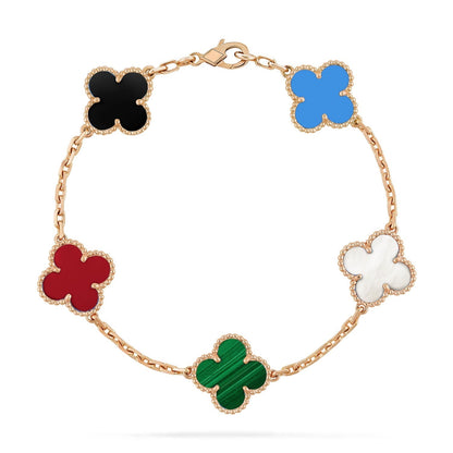 [Moco]New CLOVER 5 MOTIFS MULTICOLOR BRACELET