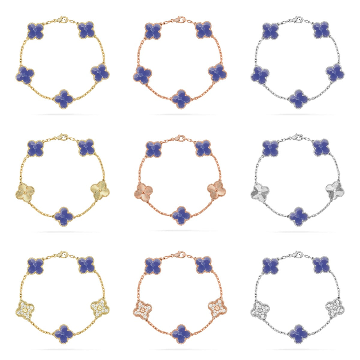 [Moco]New CLOVER 5 MOTIF BLUE VEINS BRACELET COLLECTION