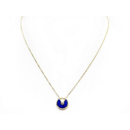¡®Moco¡¯AMULETTE ROSE GOLD AGATE NECKLACE