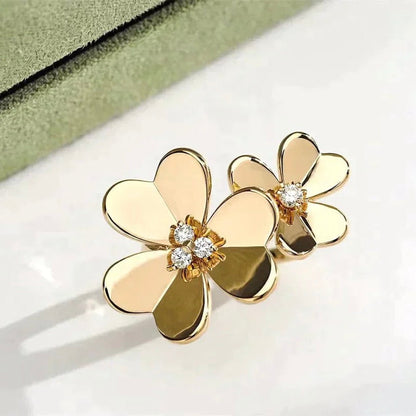 ¡®Moco¡¯CLOVER COMOS GOLD DIAMOND RING