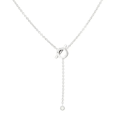 ¡®Moco¡¯FINESSE SILVER DIAMOND NECKLACE