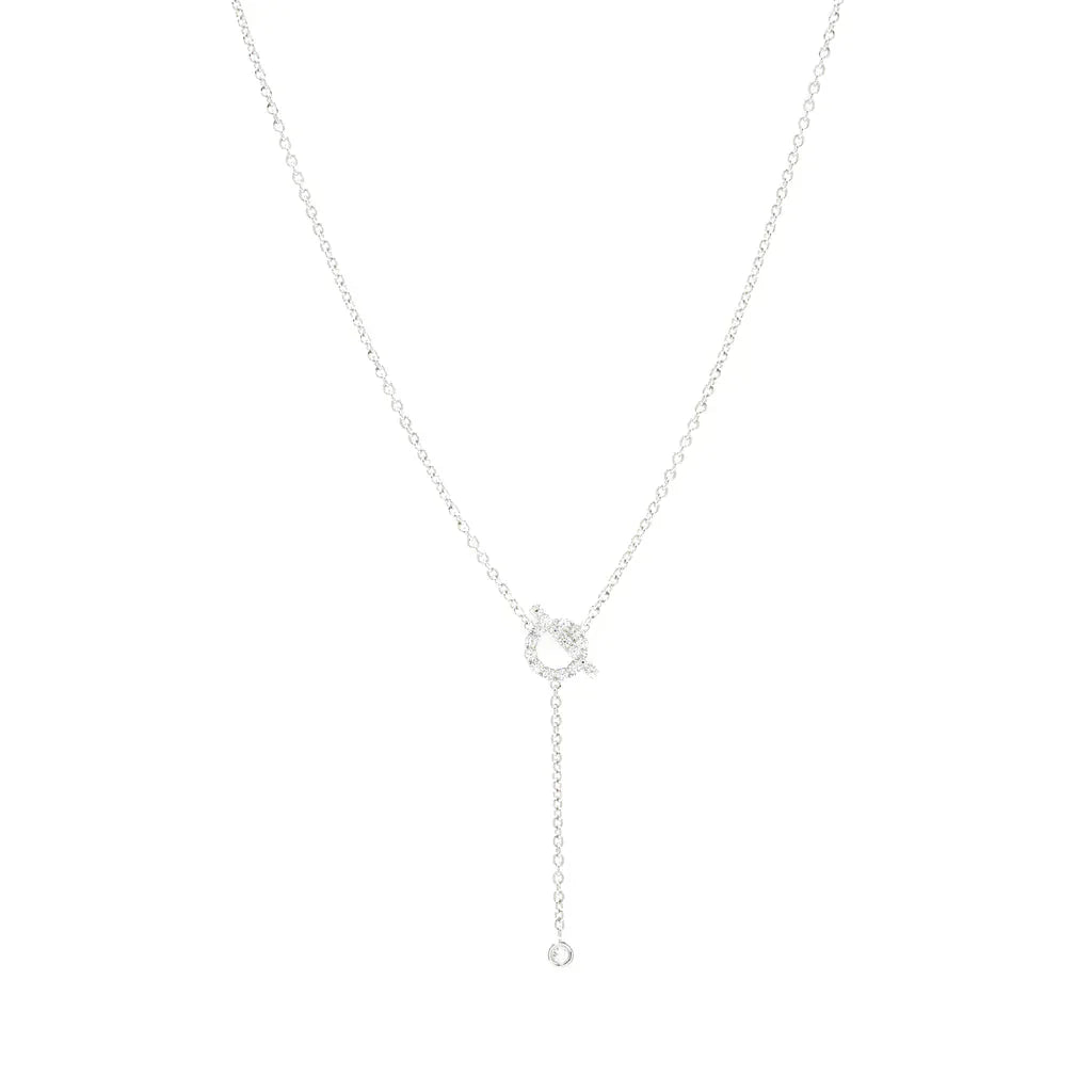 ¡®Moco¡¯FINESSE SILVER DIAMOND NECKLACE