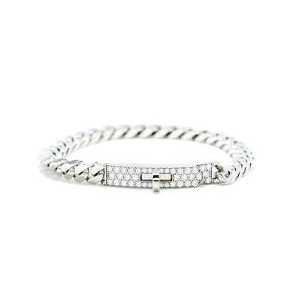 ¡®Moco¡¯KELLY CHAIN SILVER DIAMOND BRACELET