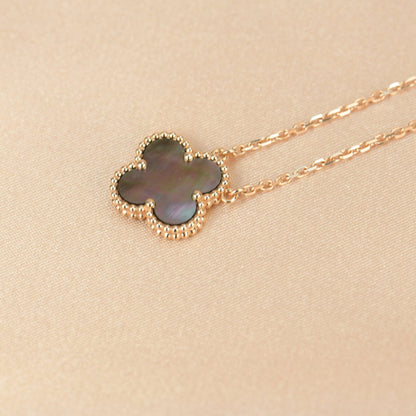 ¡®Moco¡¯CLOVER 15MM  GRAY MOTHER OF PEARL NECKLACE