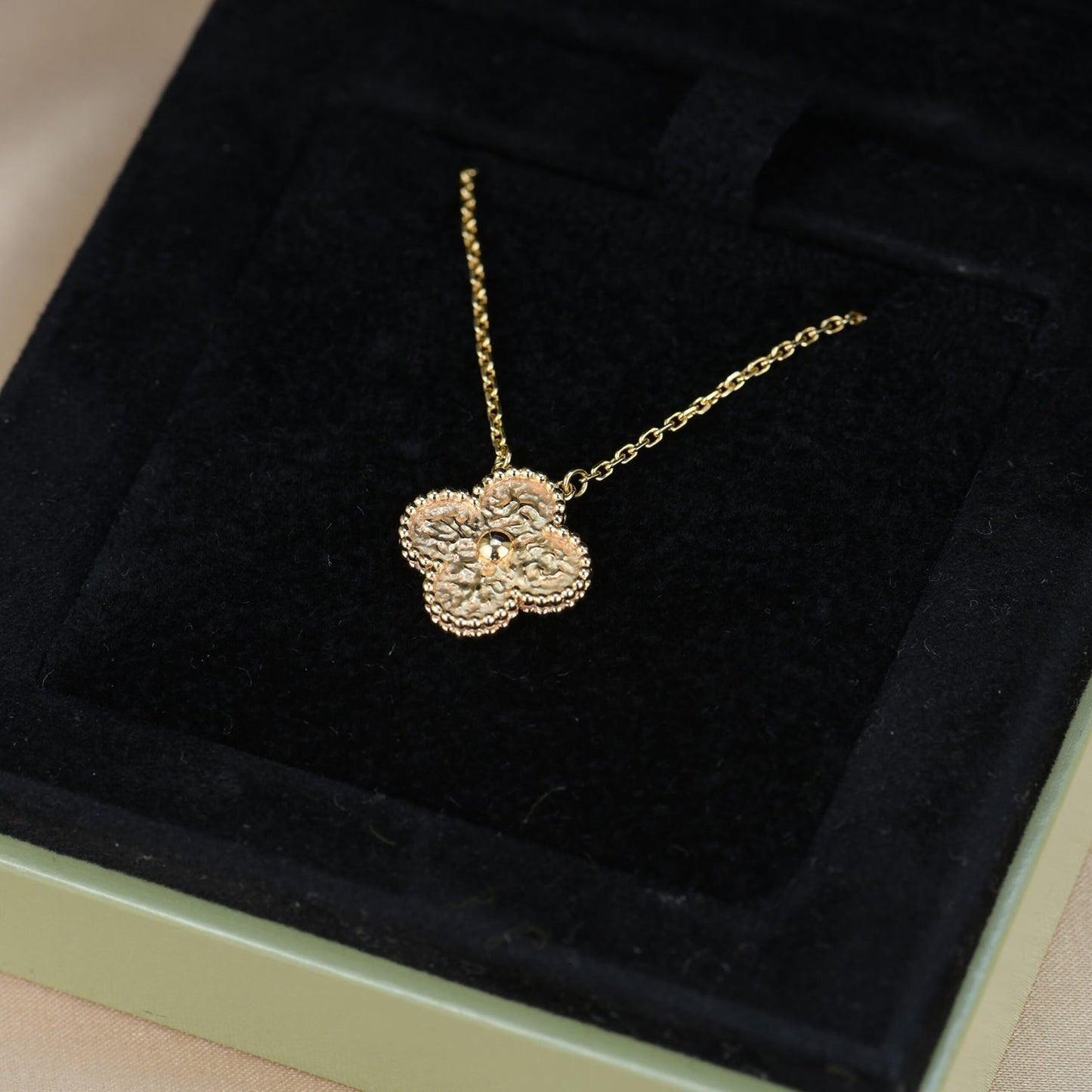 ¡®Moco¡¯CLOVER 15MM  BRONZING NECKLACE