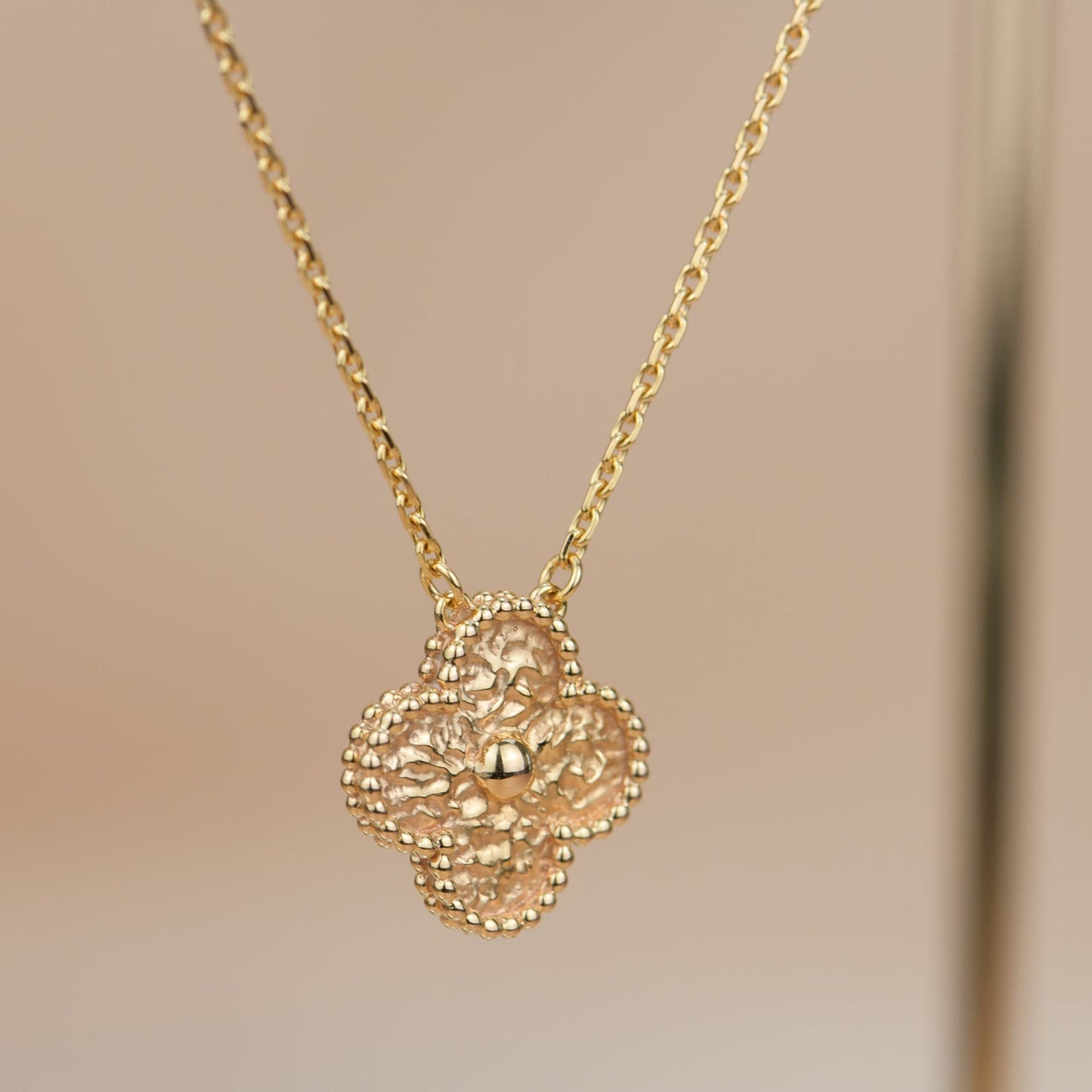 ¡®Moco¡¯CLOVER 15MM  BRONZING NECKLACE