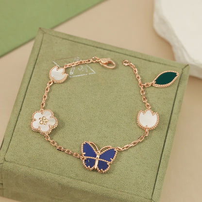 [Moco ]LUCKY SPRING BUTTERFLY 5 MOTIF BRACELET