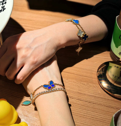 [Moco ]LUCKY SPRING BUTTERFLY 5 MOTIF BRACELET