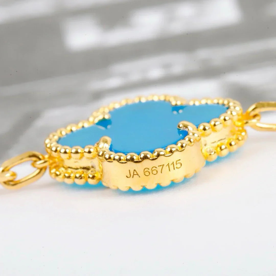 [Moco]New  CLOVER 5 MOTIF TURQUOISE BRACELET COLLECTION
