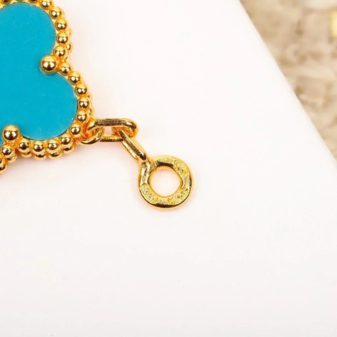 [Moco]New  CLOVER 5 MOTIF TURQUOISE BRACELET COLLECTION