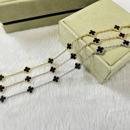 [¡®Moco¡¯]CLOVER 6 MOTIF  ONYXS BRACELET