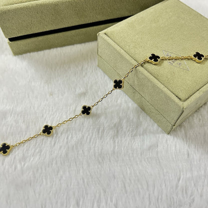 [¡®Moco¡¯]CLOVER 6 MOTIF  ONYXS BRACELET