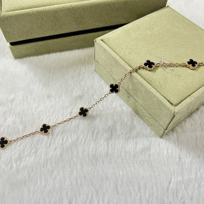 [¡®Moco¡¯]CLOVER 6 MOTIF  ONYXS BRACELET