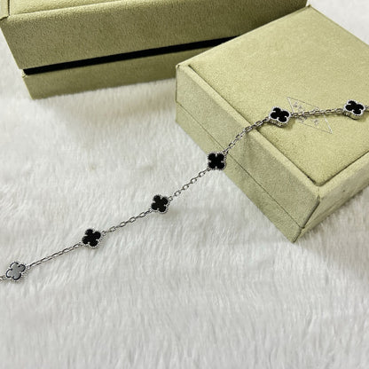 [¡®Moco¡¯]CLOVER 6 MOTIF  ONYXS BRACELET