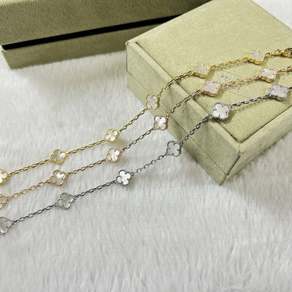 [¡®Moco¡¯]CLOVER 6 MOTIF WHITE MOP BRACELET