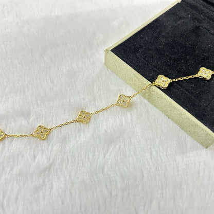 [Moco]New CLOVER 6 MOTIF DIAMOND BRACELET