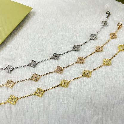 [Moco]New CLOVER 6 MOTIF DIAMOND BRACELET