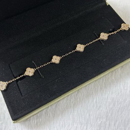 [Moco]New CLOVER 6 MOTIF DIAMOND BRACELET
