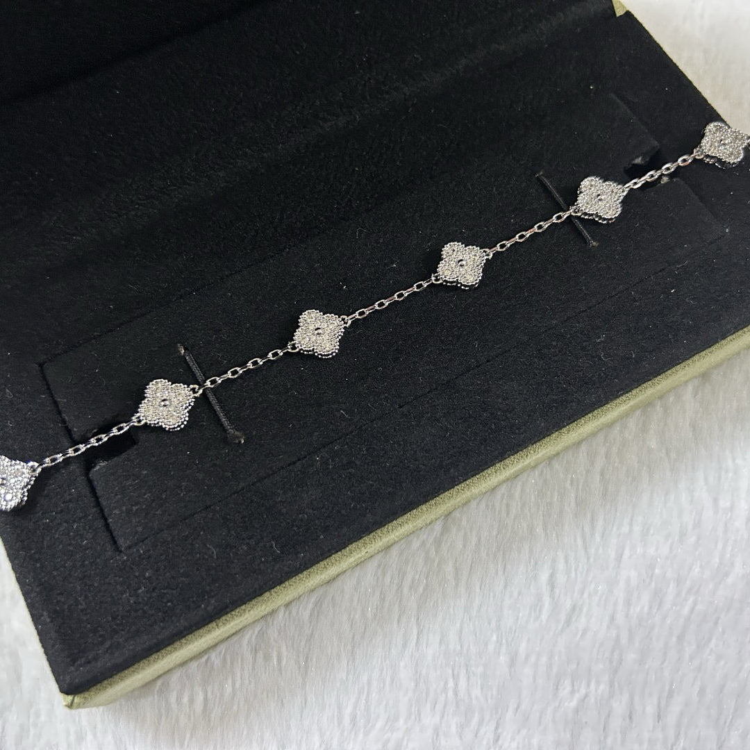 [Moco]New CLOVER 6 MOTIF DIAMOND BRACELET