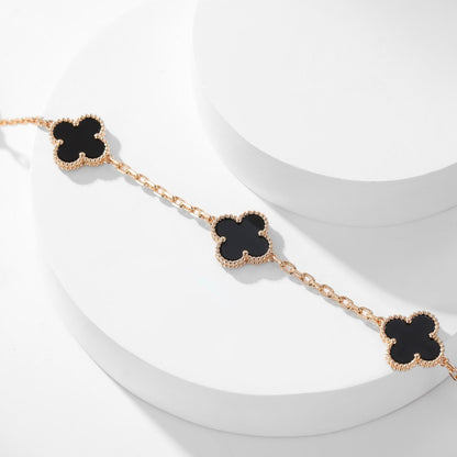 ¡®Moco¡¯CLOVER 10 MOTIFS ONYX NECKLACE