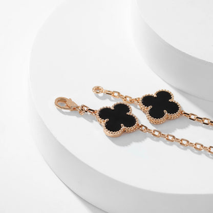 ¡®Moco¡¯CLOVER 10 MOTIFS ONYX NECKLACE
