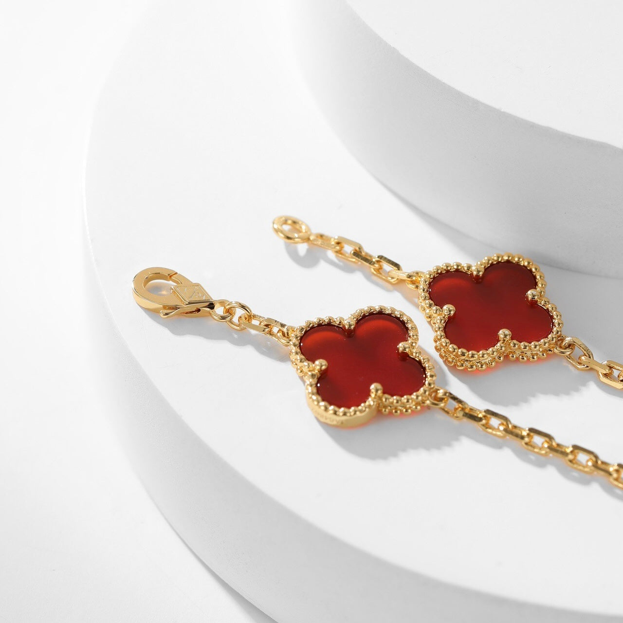 ¡®Moco¡¯CLOVER 10 MOTIFS CARNELIAN NECKLACE