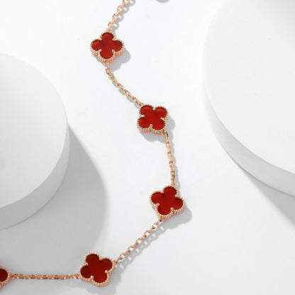 ¡®Moco¡¯CLOVER 10 MOTIFS CARNELIAN NECKLACE