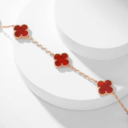 ¡®Moco¡¯CLOVER 10 MOTIFS CARNELIAN NECKLACE
