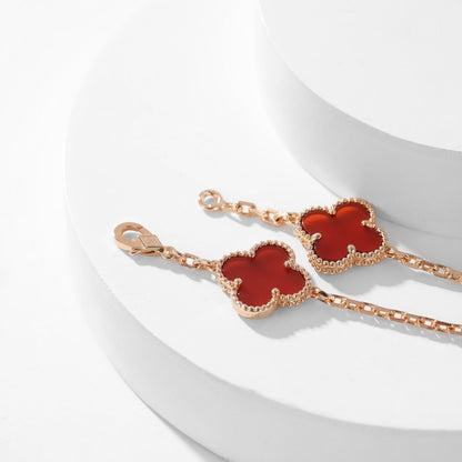 ¡®Moco¡¯CLOVER 10 MOTIFS CARNELIAN NECKLACE