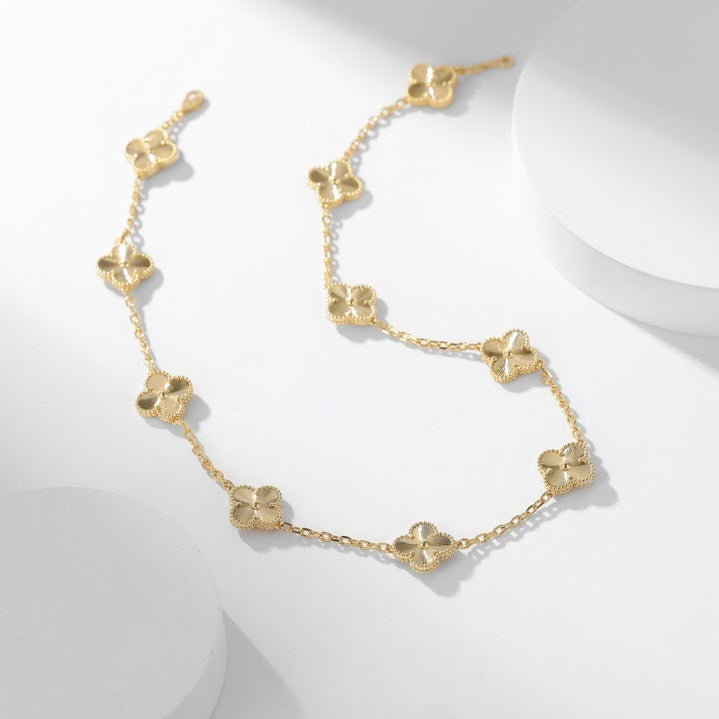 ¡®Moco¡¯CLOVER 10 MOTIFS LASER NECKLACE