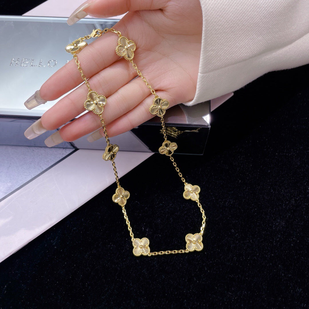 ¡®Moco¡¯CLOVER 10 MOTIFS LASER NECKLACE