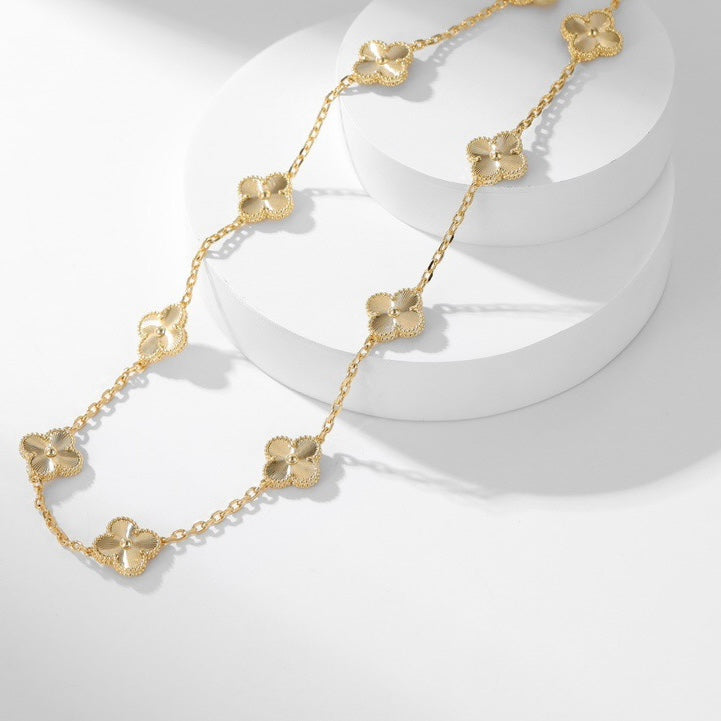 ¡®Moco¡¯CLOVER 10 MOTIFS LASER NECKLACE