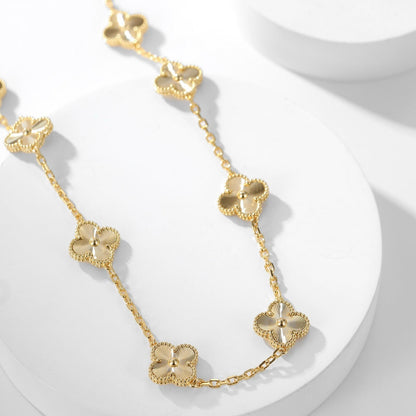¡®Moco¡¯CLOVER 10 MOTIFS LASER NECKLACE