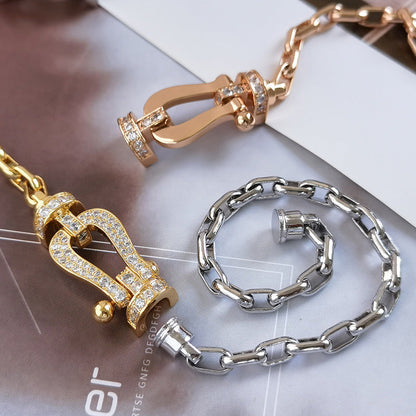 ¡®Moco¡¯FORCE LARGE HORSESHOE CLASP  METAL BRACELET