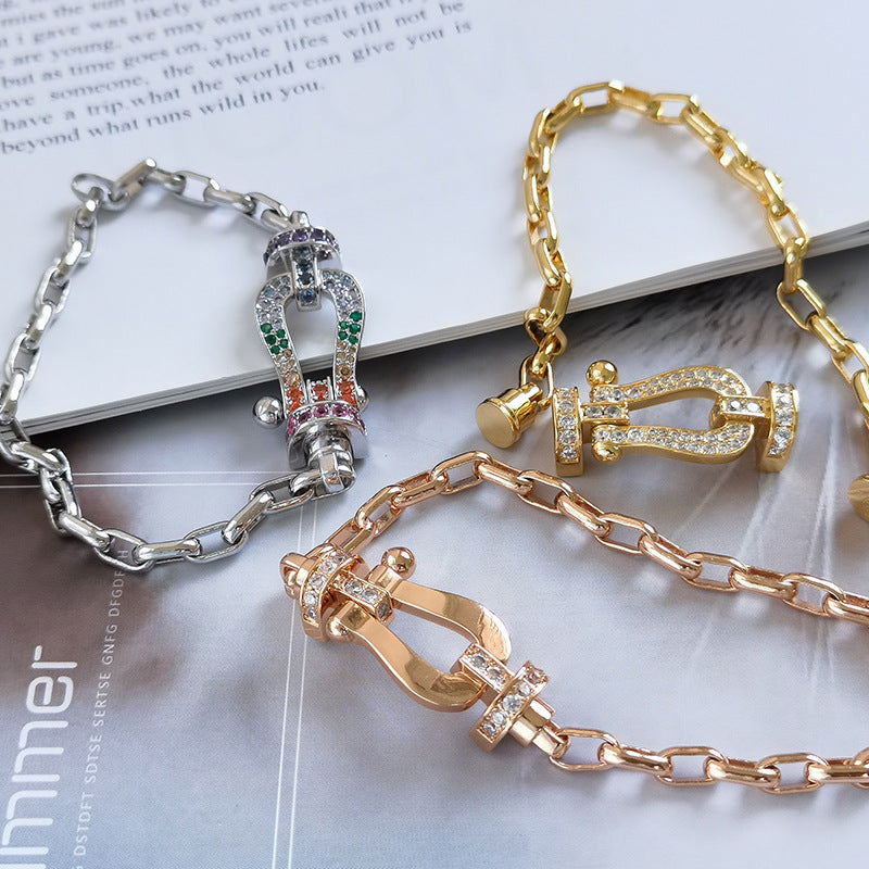 ¡®Moco¡¯FORCE LARGE HORSESHOE CLASP  METAL BRACELET