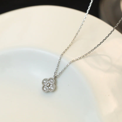 ¡®Moco¡¯CLOVER MINI 9.5MM PENDANT DIAMOND NECKLACE