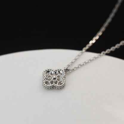 ¡®Moco¡¯CLOVER MINI 9.5MM PENDANT DIAMOND NECKLACE