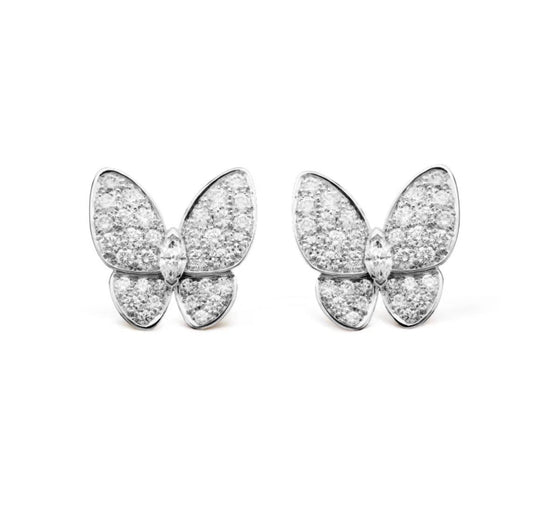 ¡®Moco¡¯BUTTERFLY ALL DIAMOND EARRINGS