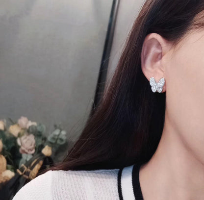 ¡®Moco¡¯BUTTERFLY ALL DIAMOND EARRINGS