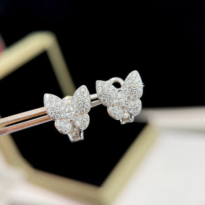 ¡®Moco¡¯BUTTERFLY ALL DIAMOND EARRINGS