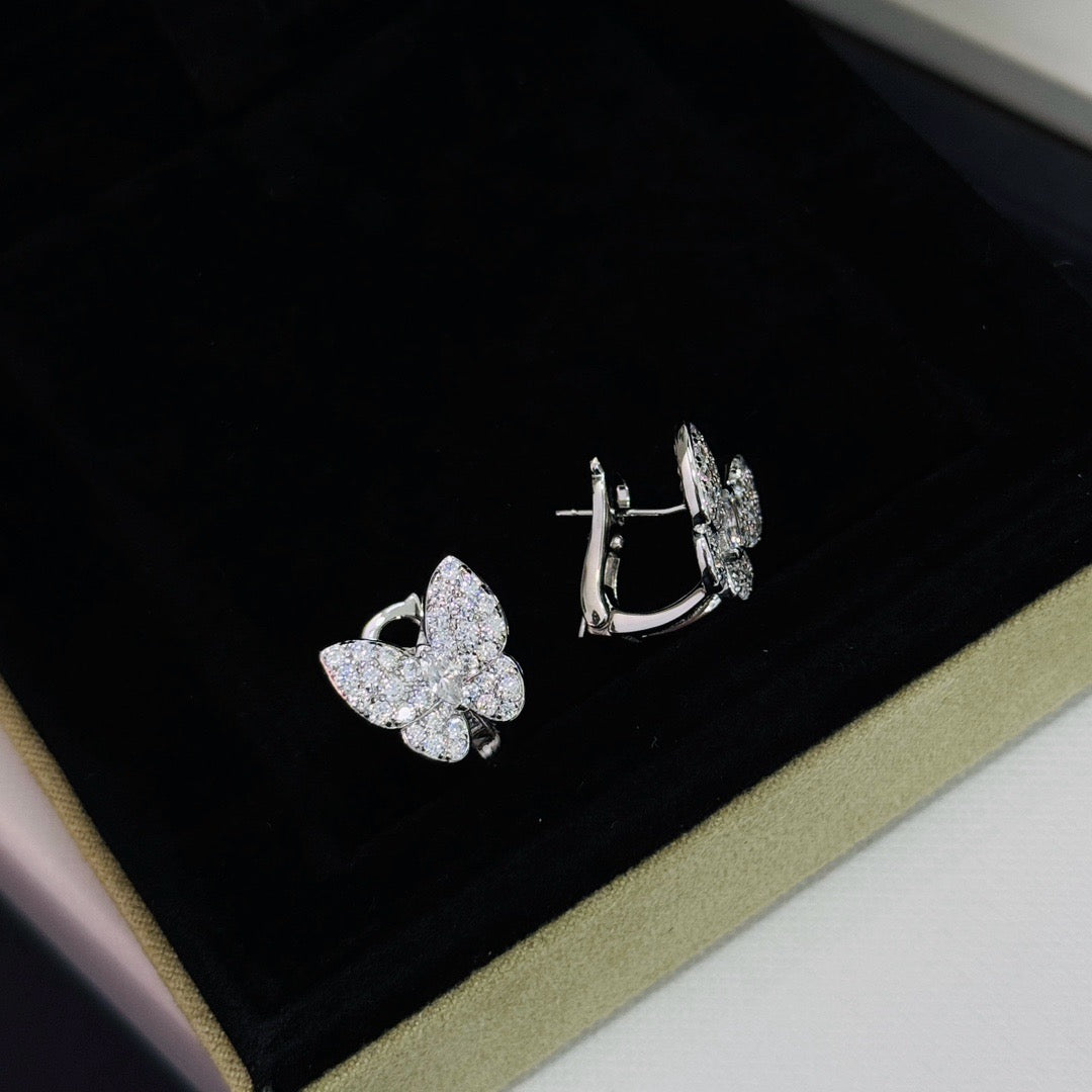 ¡®Moco¡¯BUTTERFLY ALL DIAMOND EARRINGS