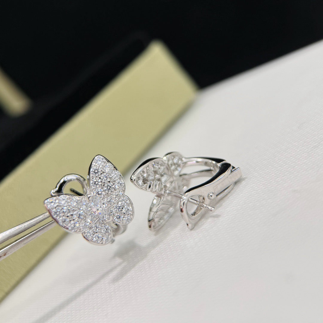 ¡®Moco¡¯BUTTERFLY ALL DIAMOND EARRINGS