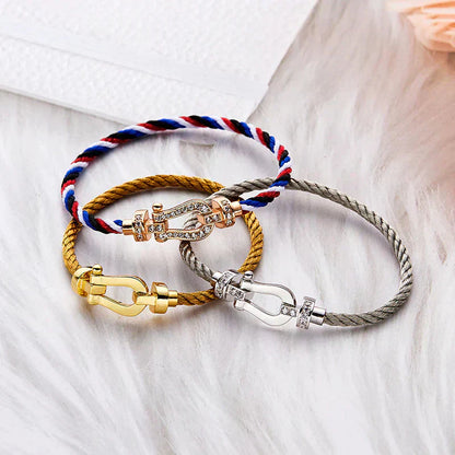 ¡®Moco¡¯FORCE LARGE HORSESHOE NO DIAMOND BRACELET GOLD