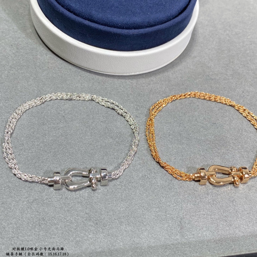 ¡®Moco¡¯FORCE SMALL HORSESHOE  DIAMOND CHAIN ROPE BRACELET