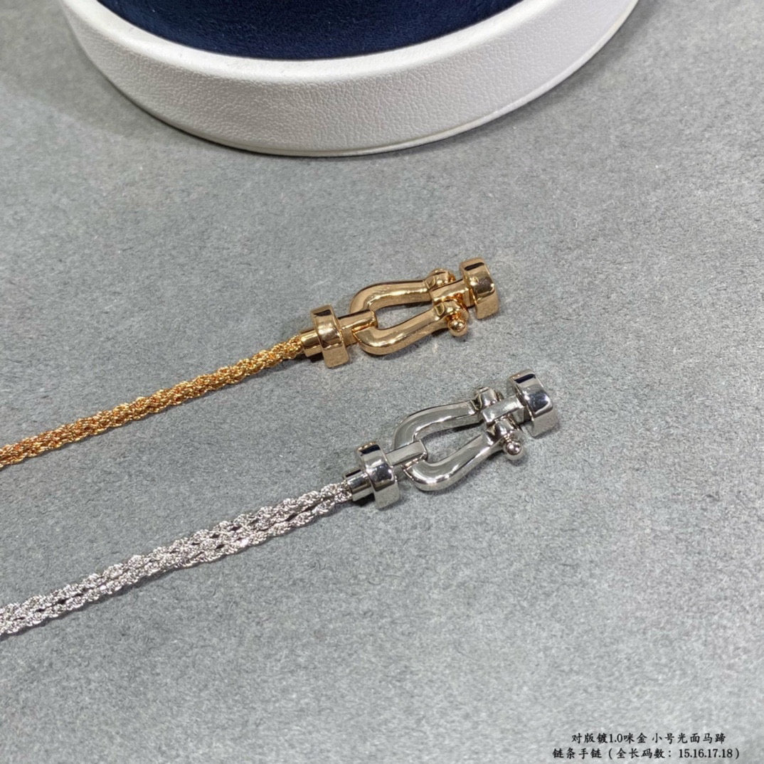 ¡®Moco¡¯FORCE SMALL HORSESHOE  DIAMOND CHAIN ROPE BRACELET