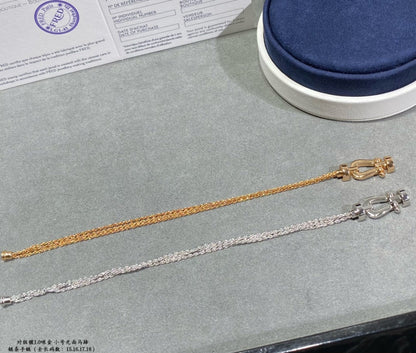 ¡®Moco¡¯FORCE SMALL HORSESHOE  DIAMOND CHAIN ROPE BRACELET