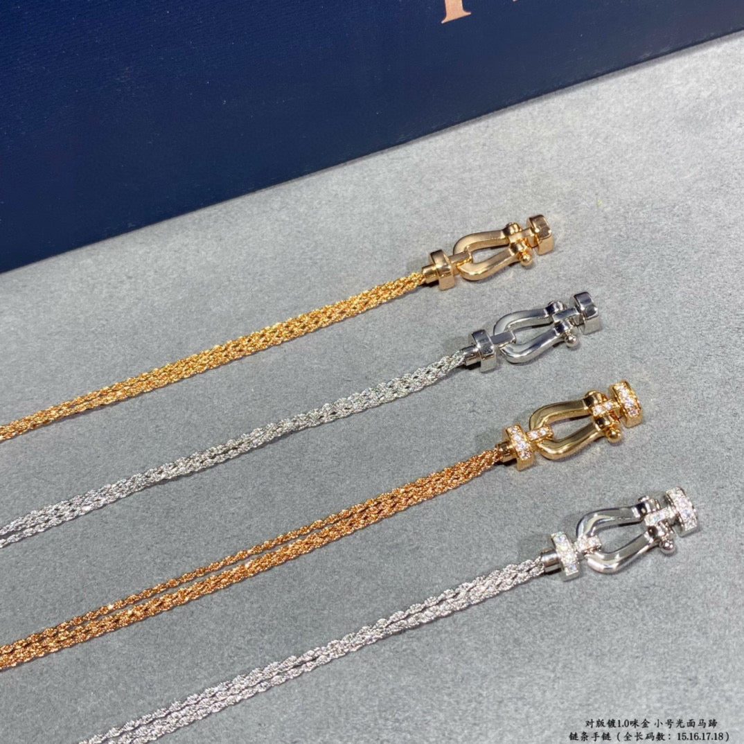¡®Moco¡¯FORCE SMALL HORSESHOE  DIAMOND CHAIN ROPE BRACELET