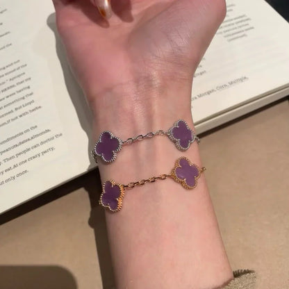 [Moco]New  CLOVER 5 MOTIF VIOLET BRACELET COLLECTION