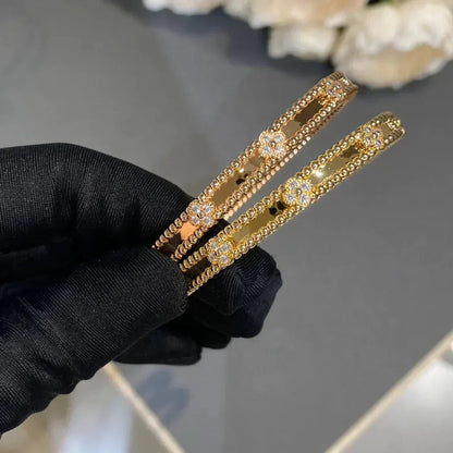 ¡®Moco¡¯CLOVER BRACELET 4MM DIAMONDS